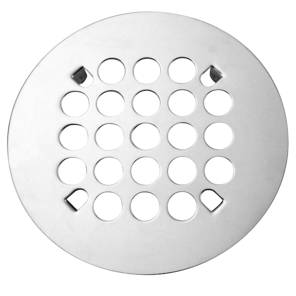 Westbrass 4-1/4" Brass Snap-In Shower Drain Cover, Satin Nickel D3191-07 - main